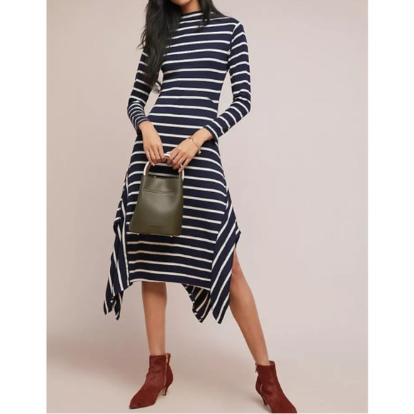 Anthro / Ella Moss Rachel Striped Dress - Picture 1 of 7